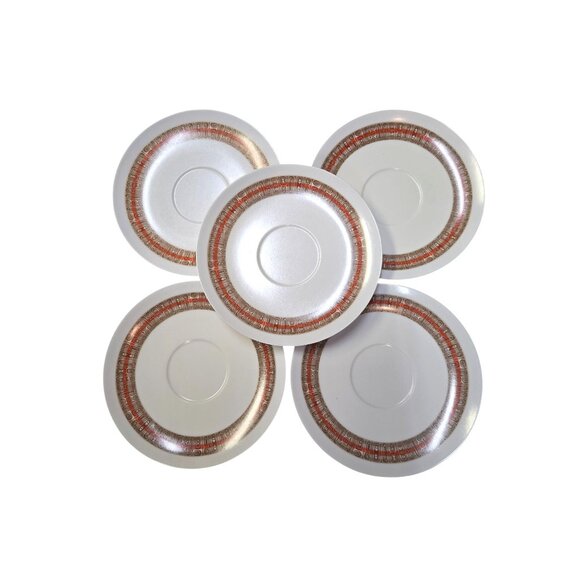 Retro Mid-Century Melmac Royalon Safari Melamine Plates, Set of 4, Vintage 5.75" - Picture 3 of 8